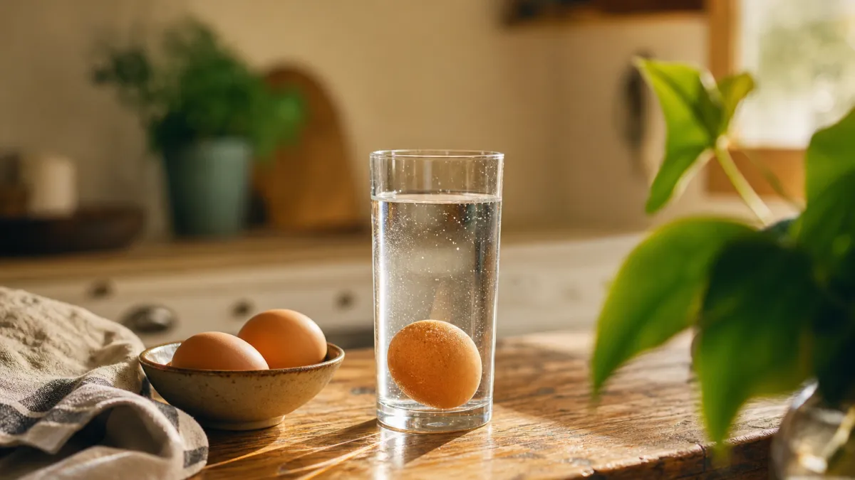 Oeuf qui flotte dans l'eau : est-il encore frais ?